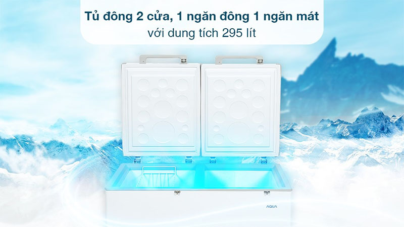 Tủ đông Inverter Aqua 295 lít AQF-C4202E - Hàng chính hãng