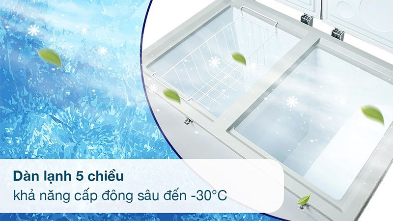 Tủ đông Inverter Aqua 295 lít AQF-C4202E - Hàng chính hãng