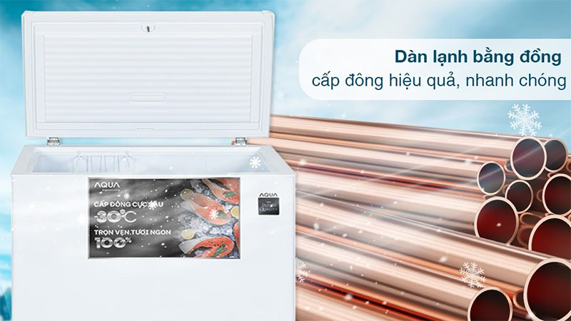 Tủ đông Inverter Aqua 301 lít AQF-C4001E - Hàng chính hãng