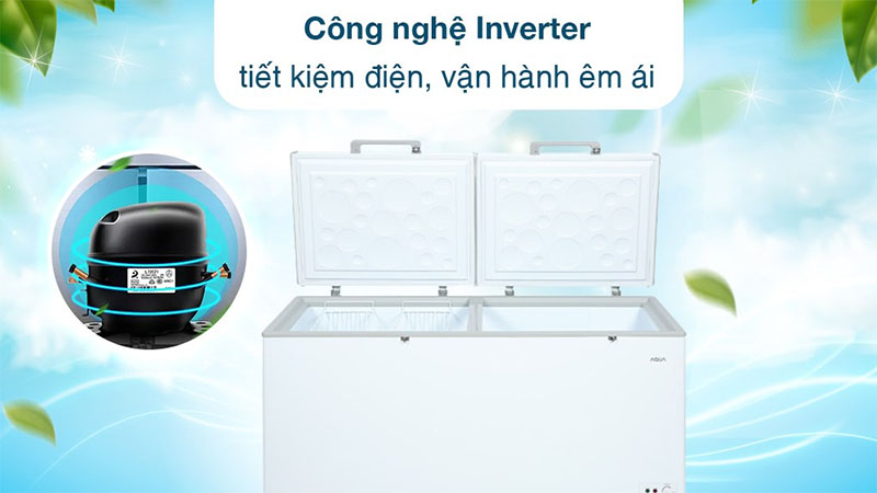 Tủ đông Inverter Aqua 508 lít AQF-C6901E - Hàng chính hãng