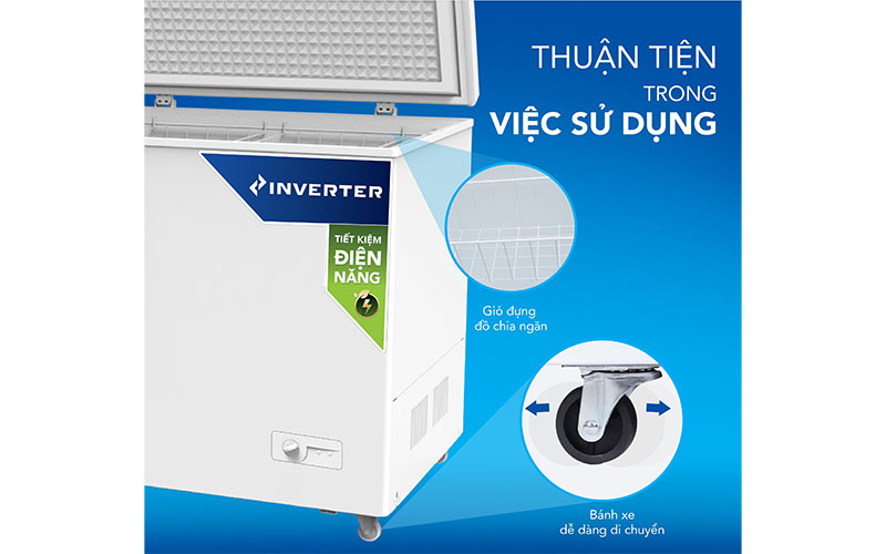 Tủ đông Inverter Hòa Phát HPF-AD81190 - Hàng chính hãng