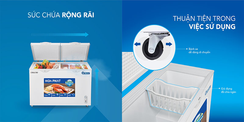 Thiết kế của Tủ đông Inverter Hòa Phát HPF-BD8205
