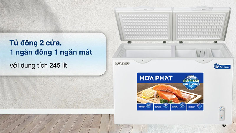 Tủ đông Inverter Hòa Phát HPF-BD8245 - Hàng chính hãng