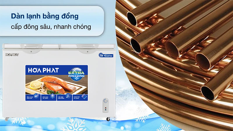 Tủ đông Inverter Hòa Phát HPF-BD8245 - Hàng chính hãng