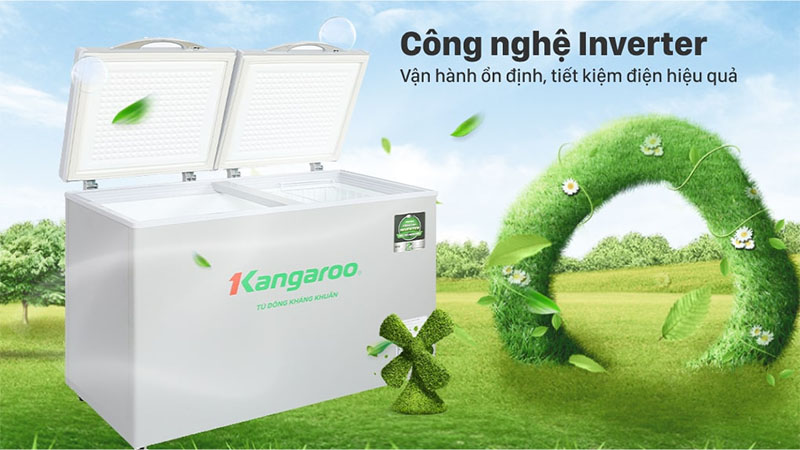 Tủ đông Inverter Kangaroo 286 lít KGFZ290IC1 - Hàng chính hãng