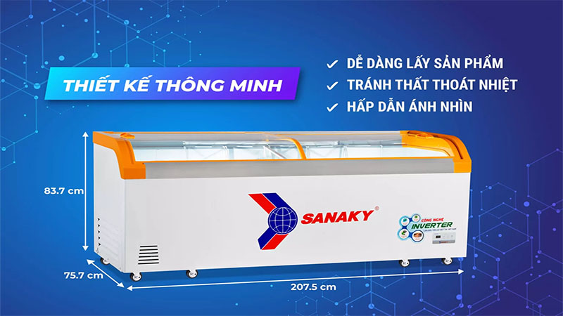 Tủ đông Inverter Sanaky VH-1099K3A - Hàng chính hãng