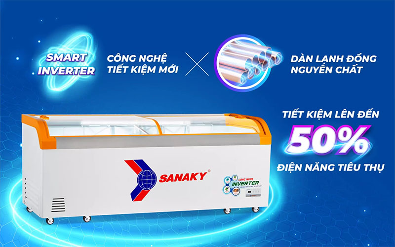 Tủ đông Inverter Sanaky VH-1099K3A - Hàng chính hãng