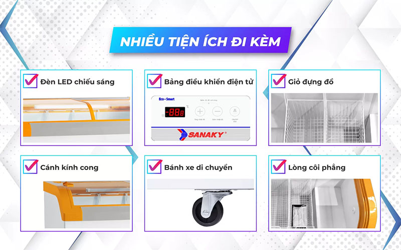 Tủ đông Inverter Sanaky VH-1099K3A - Hàng chính hãng