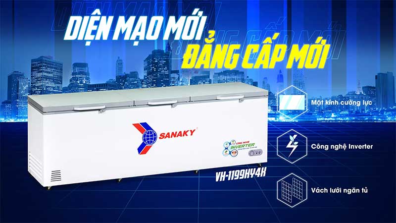 Tủ đông Inverter Sanaky VH-1199HY4K 