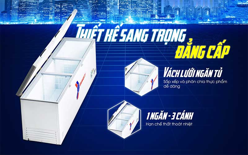 Thiết kế của Tủ đông Inverter Sanaky VH-1199HY4K 