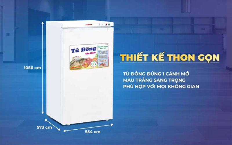 Tủ đông đứng Sanaky TD.VH160VD3 - Hàng chính hãng