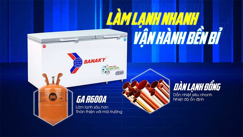 Tủ đông Sanaky VH-6699W4K - Hàng chính hãng