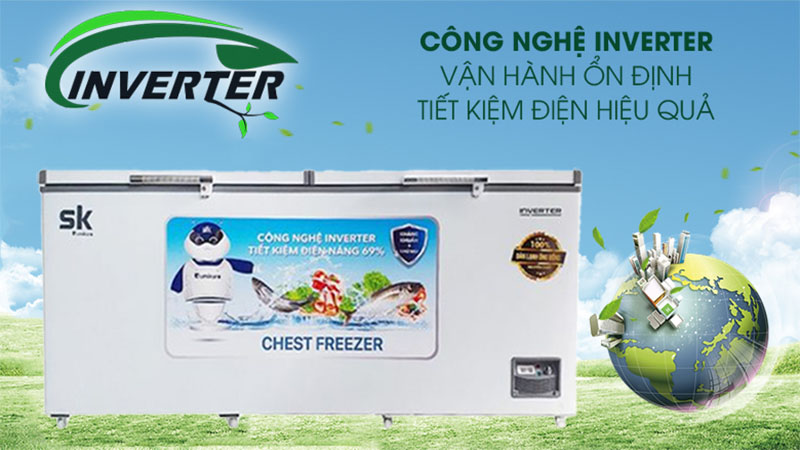 Tủ đông Inverter Sumikura 550 lít SKF-550SI - Hàng chính hãng