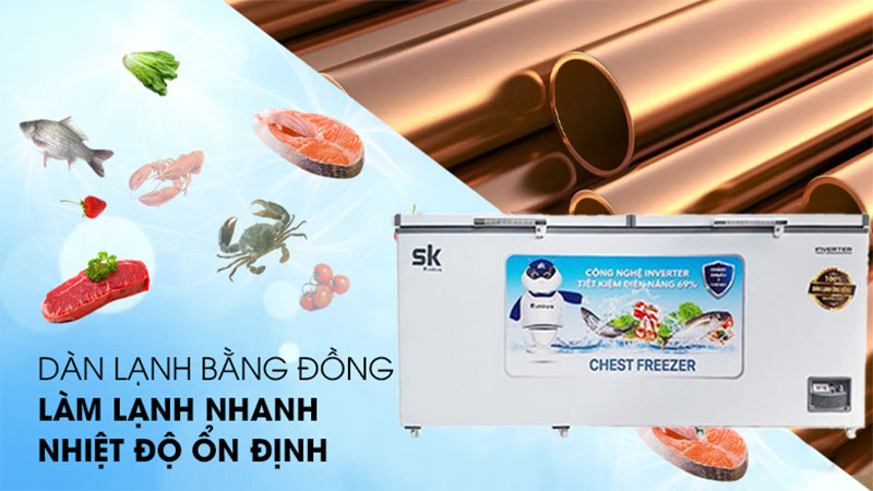 Tủ đông Inverter Sumikura 550 lít SKF-550SI - Hàng chính hãng