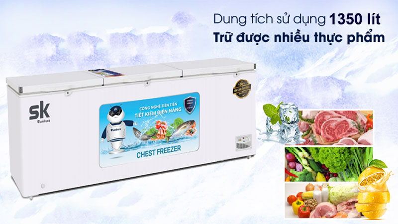 Tủ đông Inverter Sumikura SKF-1350SI/JS - Hàng chính hãng
