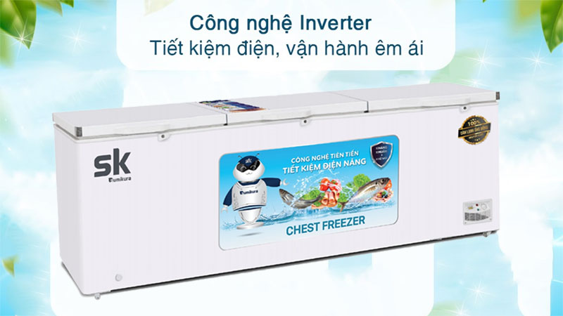 Tủ đông Inverter Sumikura SKF-1350SI/JS - Hàng chính hãng
