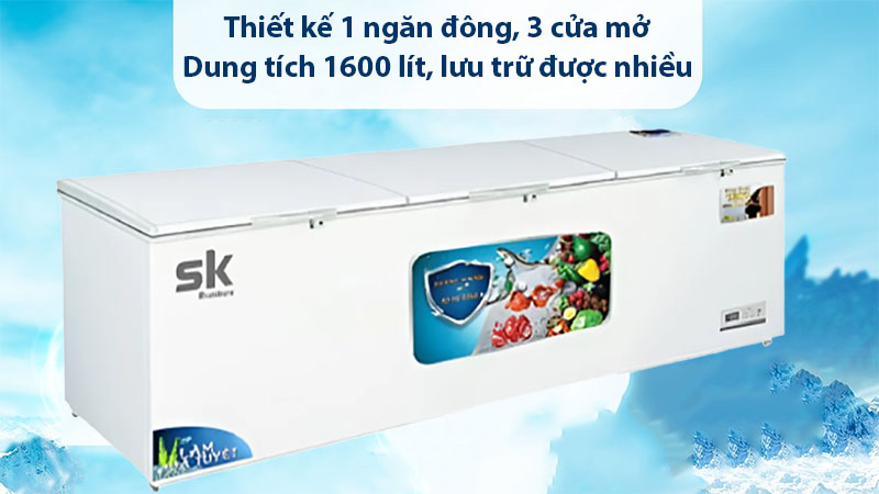 Tủ đông Inverter Sumikura SKF-1600SI - Hàng chính hãng