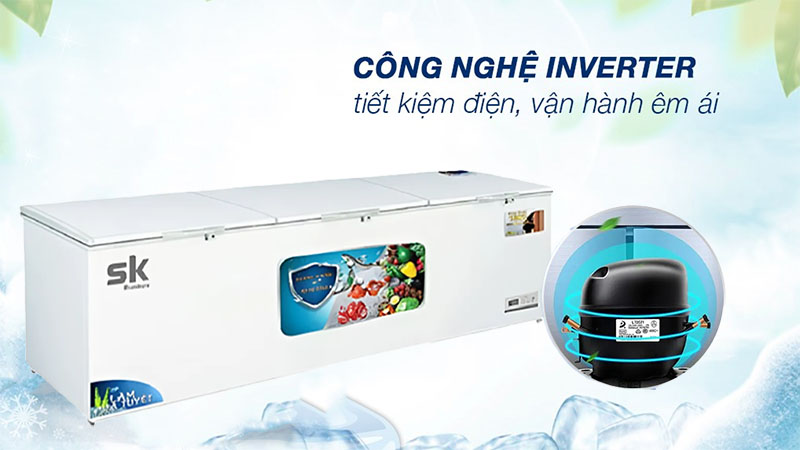 Tủ đông Inverter Sumikura SKF-1600SI - Hàng chính hãng