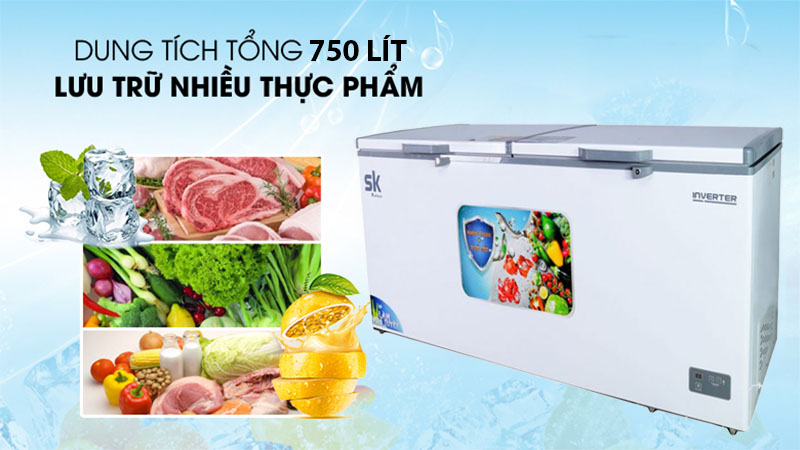 Tủ đông Inverter Sumikura SKF-750SI - Hàng chính hãng