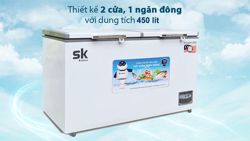 Tủ đông Inverter Sumikura 450 lít SKF-450SI/JS - Hàng chính hãng