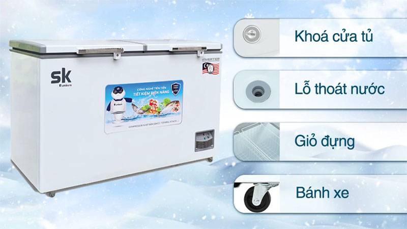 Tủ đông Inverter Sumikura 450 lít SKF-450SI/JS - Hàng chính hãng