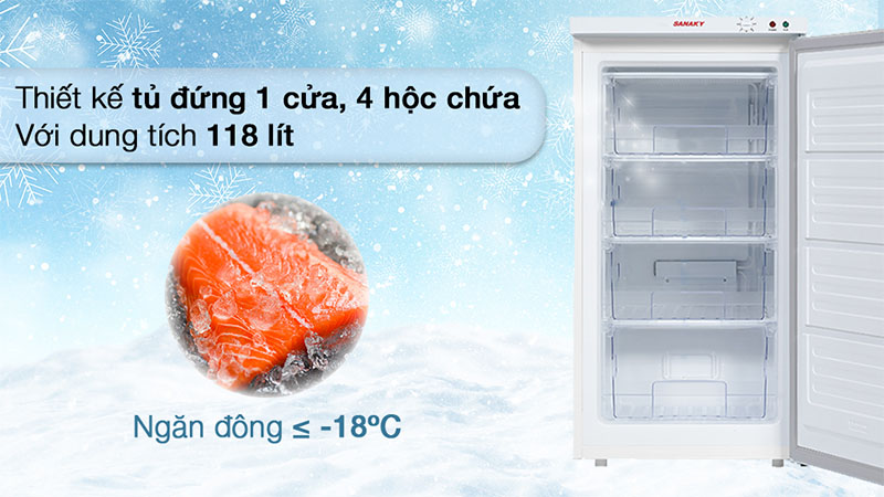 Tủ đông Sanaky TD.VH160VD - Hàng chính hãng