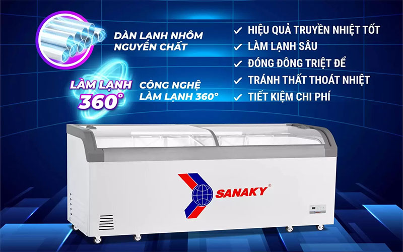 Tủ đông Sanaky VH-1008KA - Hàng chính hãng