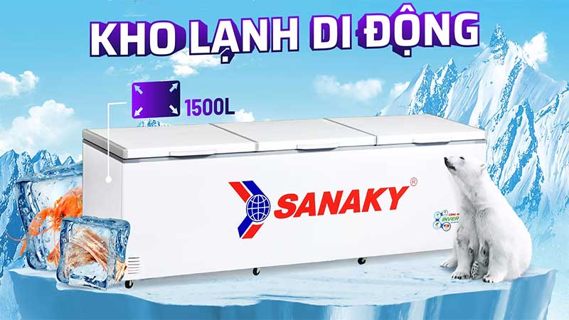 Tủ đông Inverter Sanaky VH-1799HY3 - Hàng chính hãng