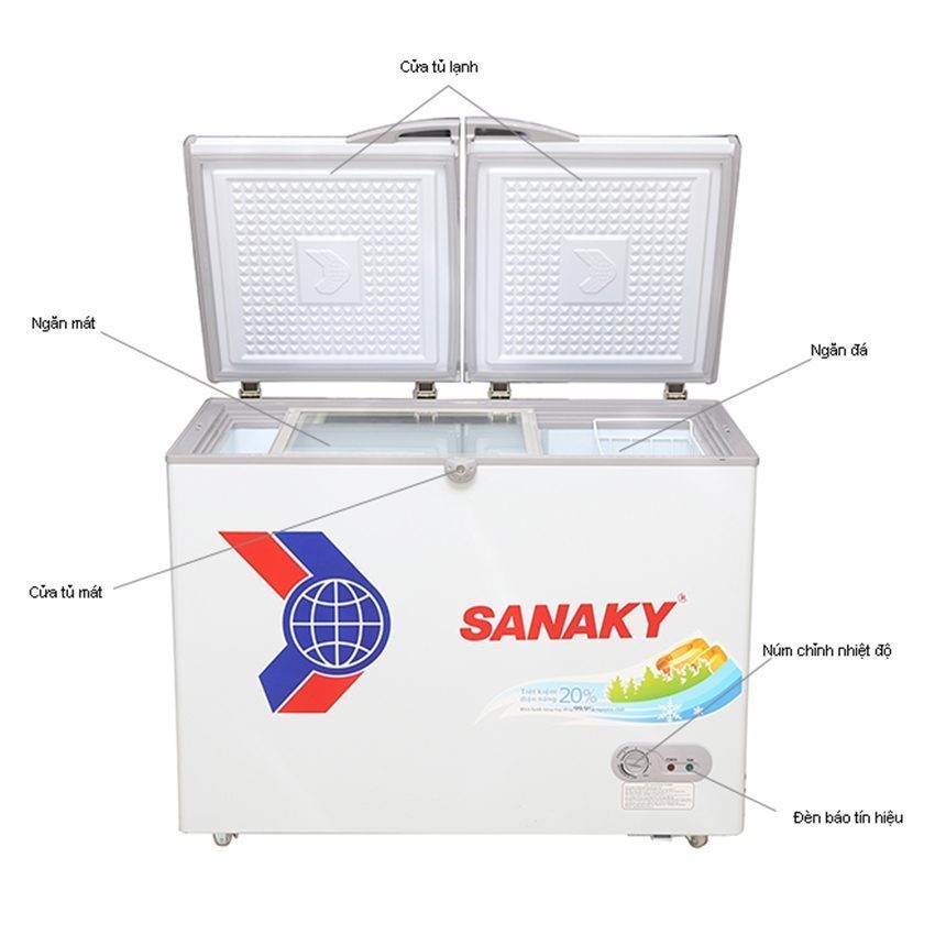 Tủ đông dàn đồng Sanaky VH-2899A1 - Hàng chính hãng