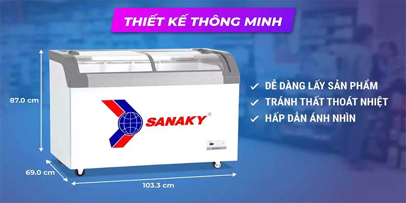 Tủ đông Sanaky VH-382KB - Hàng chính hãng