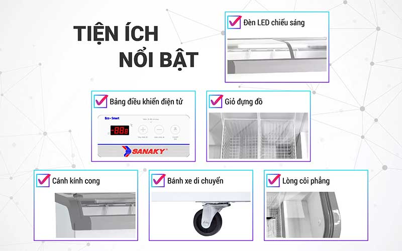 Tủ đông Sanaky VH-482KB - Hàng chính hãng