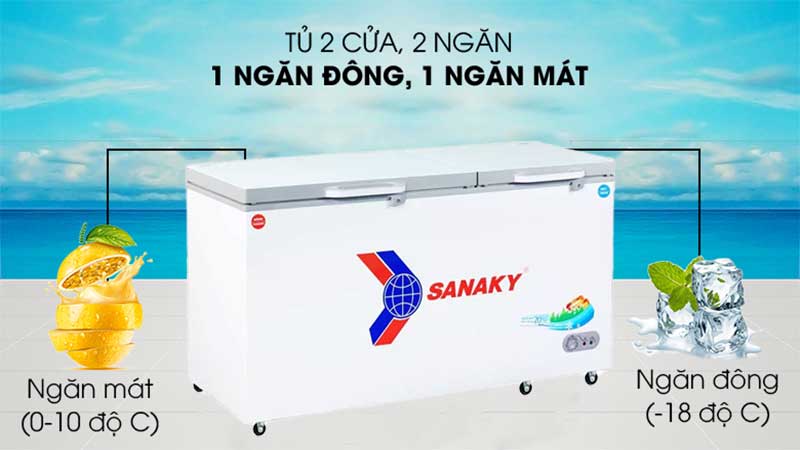 Nhiệt độ của Tủ đông Sanaky VH-6699W2K 