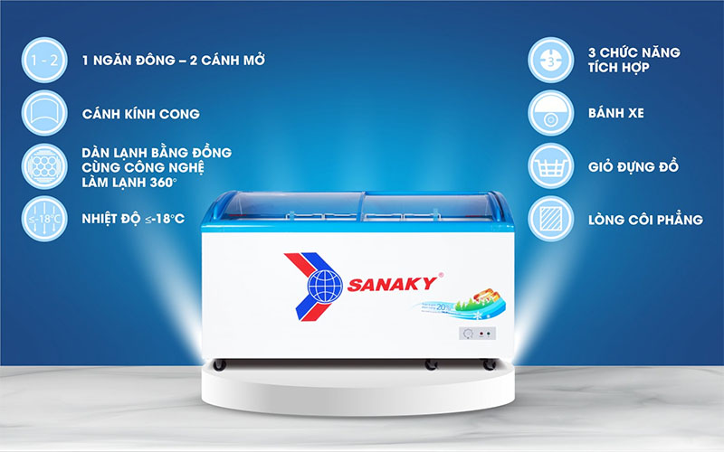 Tủ đông Sanaky VH-6899K - Hàng chính hãng