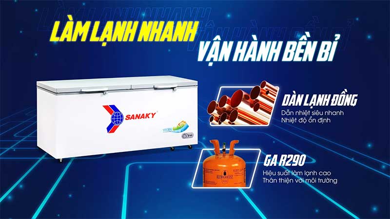 Tủ đông Sanaky VH-8699HYK - Hàng chính hãng