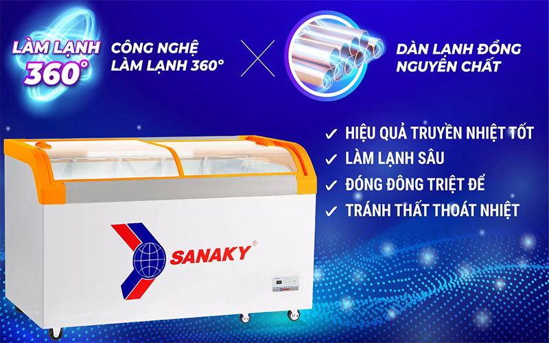 Tủ đông Sanaky VH-899KA - Hàng chính hãng