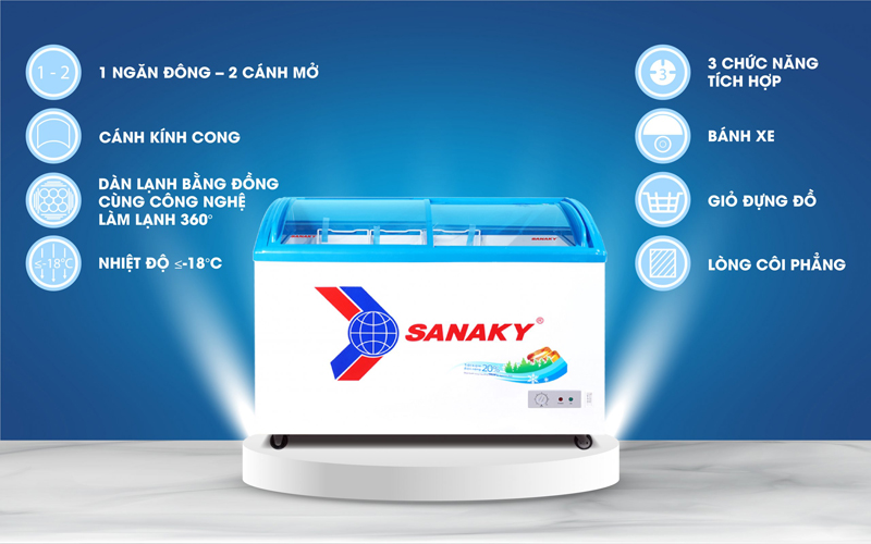 Tủ đông Sanaky VH3899K - Hàng chính hãng