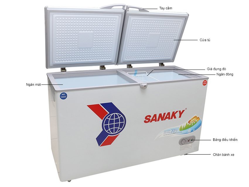 Tủ đông dàn đồng Sanaky VH-4099A1 - Hàng chính hãng