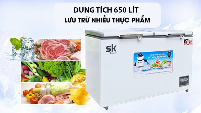 Tủ đông Sumikura SKF-650S - Hàng chính hãng
