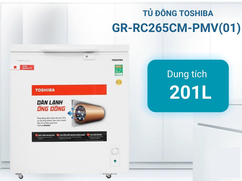 Tủ đông Toshiba inverter GR-RC265CM-PMV(01) - Hàng chính hãng