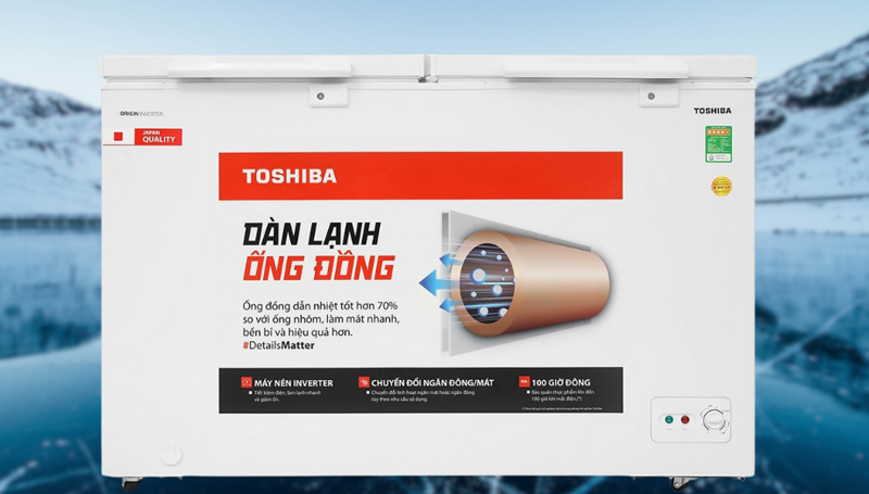 Tủ đông Toshiba inverter 362 lít GR-RC470CM-PMV(01) - Hàng chính hãng