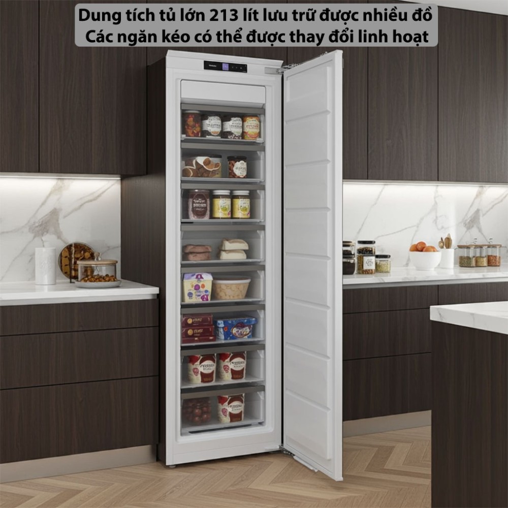 Tủ đông âm tủ Miele FNS 7740D 125 Gala - Hàng chính hãng