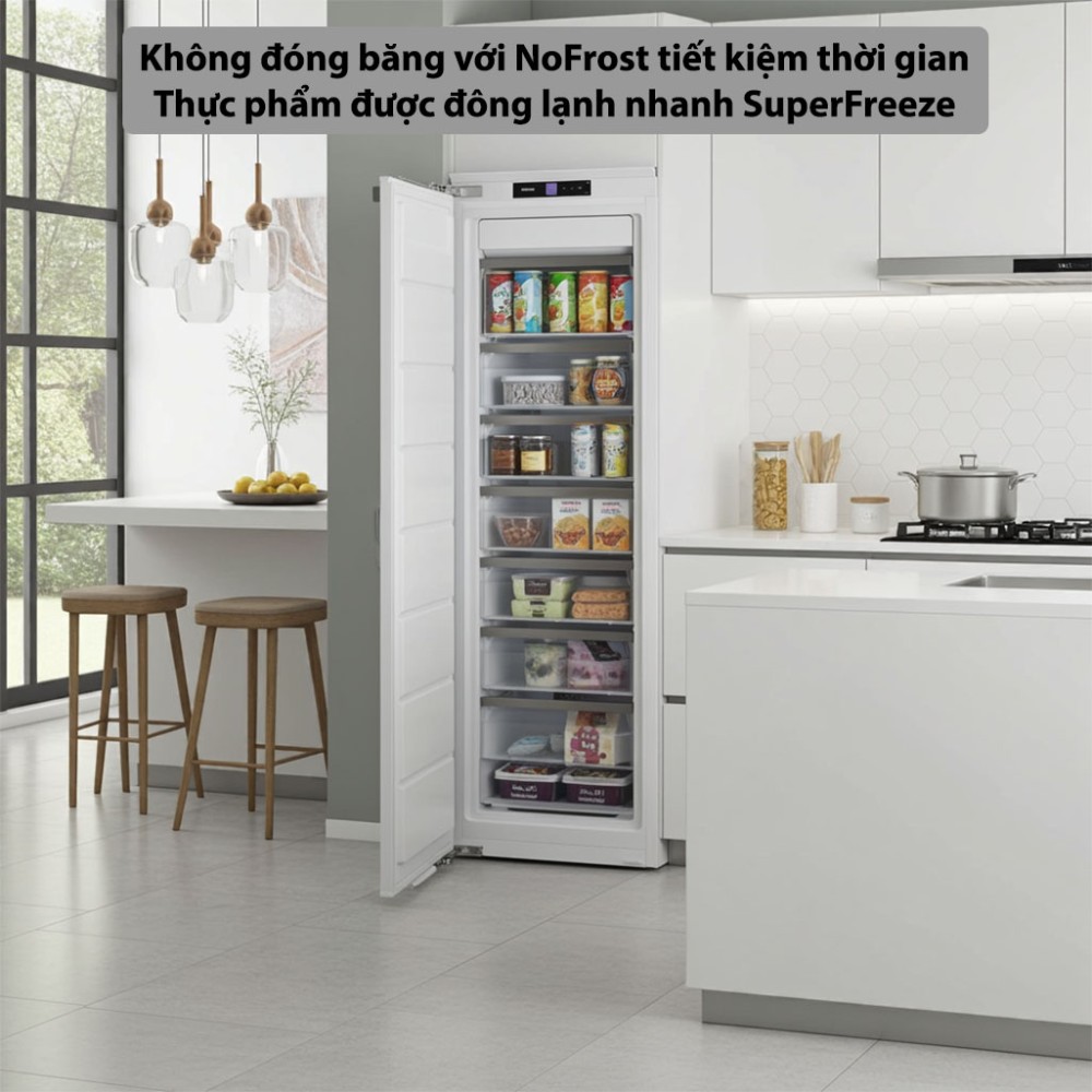Tủ đông âm tủ Miele FNS 7740D 125 Gala - Hàng chính hãng