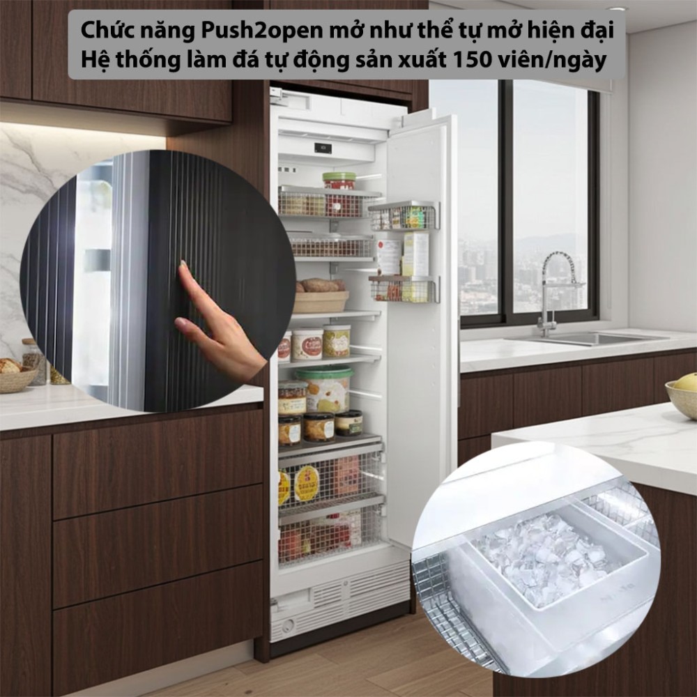 Tủ đông âm tủ Miele MasterCool F-2813-VI tích hợp nhiều tính năng hiện đại và tiện ích