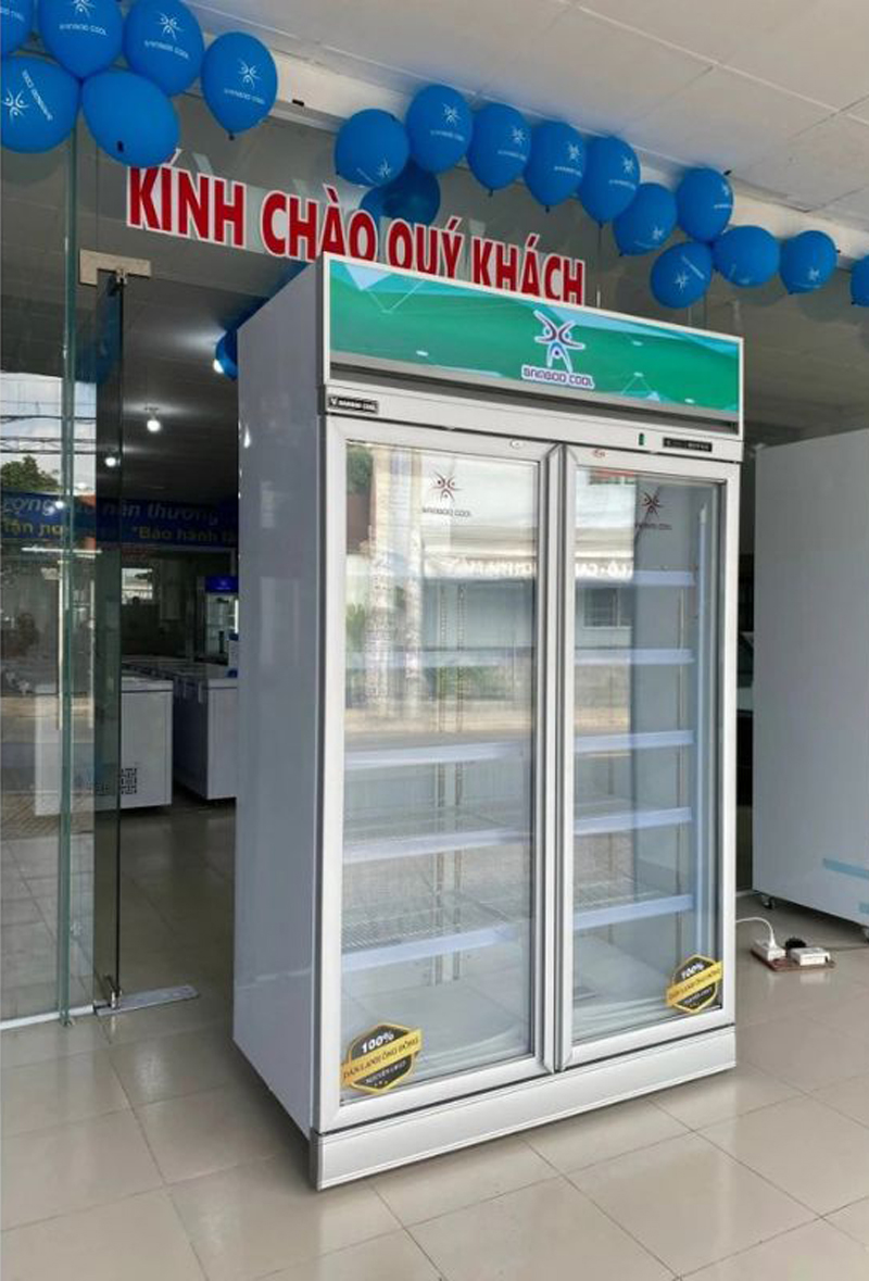 Tủ đông đứng 2 cửa kính 1200L Bamboo Cool HPDK-1200D - Hàng chính hãng