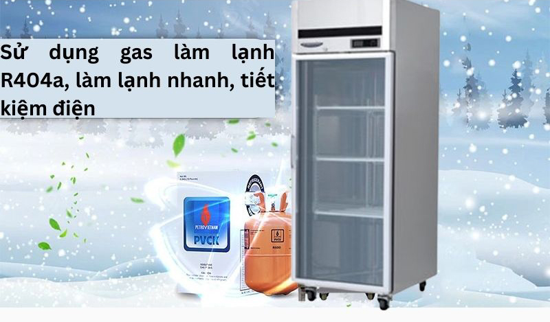Tủ đông 1 cánh kính Lassele LFT-771G - Hàng chính hãng