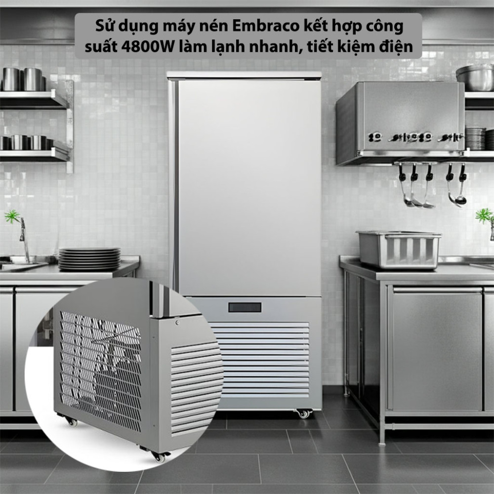 Tủ đông cấp tốc công nghiệp H&C CB65L18P - Hàng chính hãng