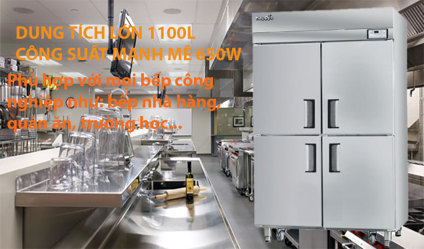 Ứng dụng của Tủ đông công nghiệp 4 cánh gián tiếp Happys HWI-45CF