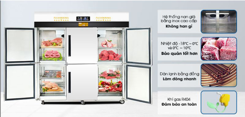 Dung tích lớn 1750 lít bảo quản và lưu trữ lượng lớn thực phẩm