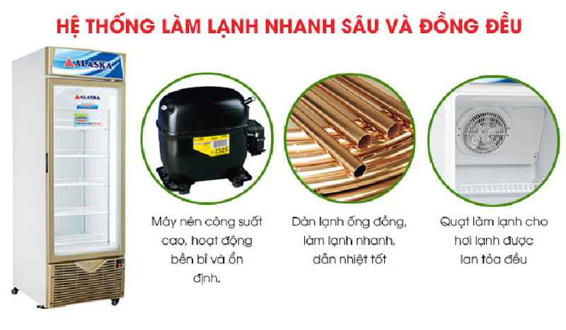 Tủ đông 1 cánh Alaska IF-350G - 350L - Hàng chính hãng
