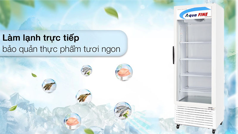 Tủ đông đứng Aquafine JW-500CF - Hàng chính hãng